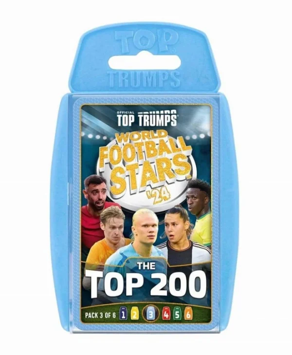 Winning Moves Top Trumps: World Football Stars 2024: Top 200 Pack 3 WM04802-EN1-6