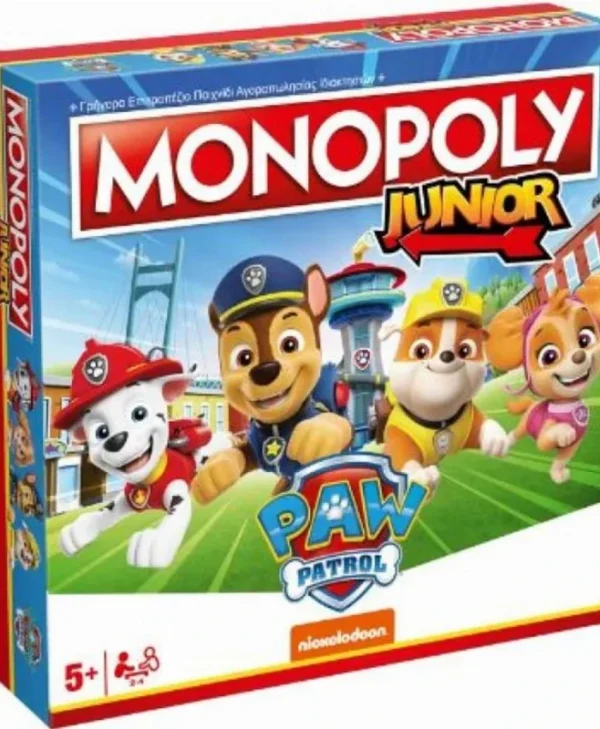 Winning Moves Επιτραπέζιο: Monopoly Junior: PAW Patrol Ελληνική Γλώσσα 5036905054102
