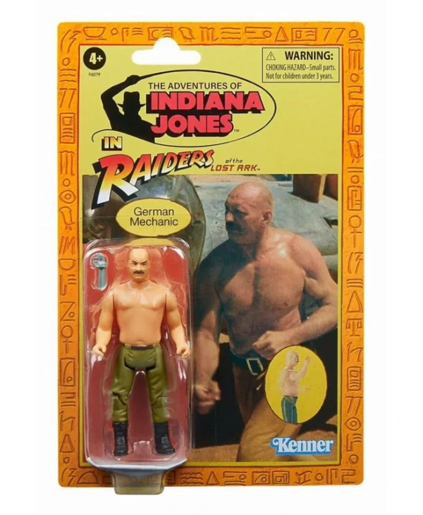 Hasbro - Retro Collection: Indiana Jones: Raiders of the Lost Ark - German Mechanic 10cm Action Figure F6079
