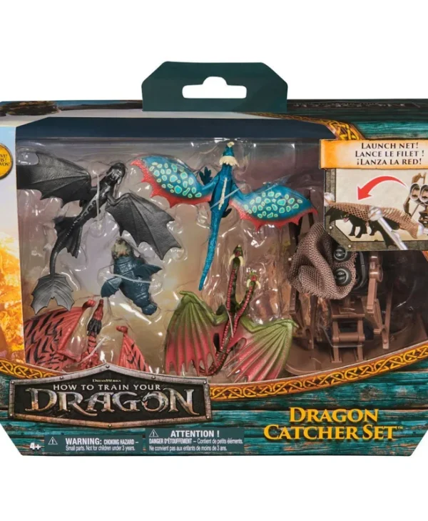 Spin Master - DreamWorks Dragons: How to Train Your Dragon - Dragon Catcher Set 5cm 5-Pack Figure Set 0681147066281