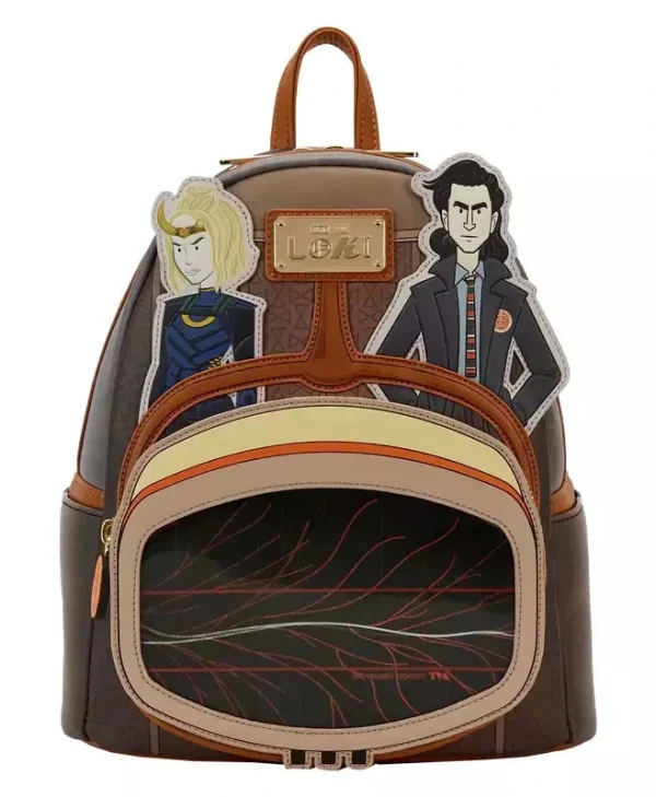 Loungefly Marvel: Loki TVA Lenticular Multiverse Mini Backpack MVBK0321