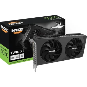 Inno3D GeForce RTX 5050 Twin X2 8GB GDDR6 Black N50502-08D6-174071N