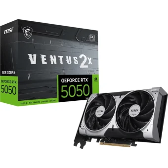 MSI GeForce RTX 5050 Ventus 2X OC 8GB GDDR6 Black V538-002R