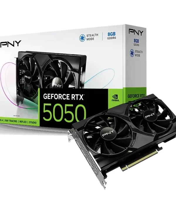 PNY GeForce RTX 5050 Dual Fan 8GB GDDR6 Black VCG50508DFXPB1