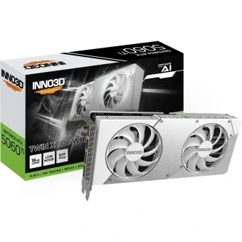 Inno3D GeForce RTX 5060 Ti Twin X2 OC 16GB GDDR7 White N506T2-16D7X-191073W