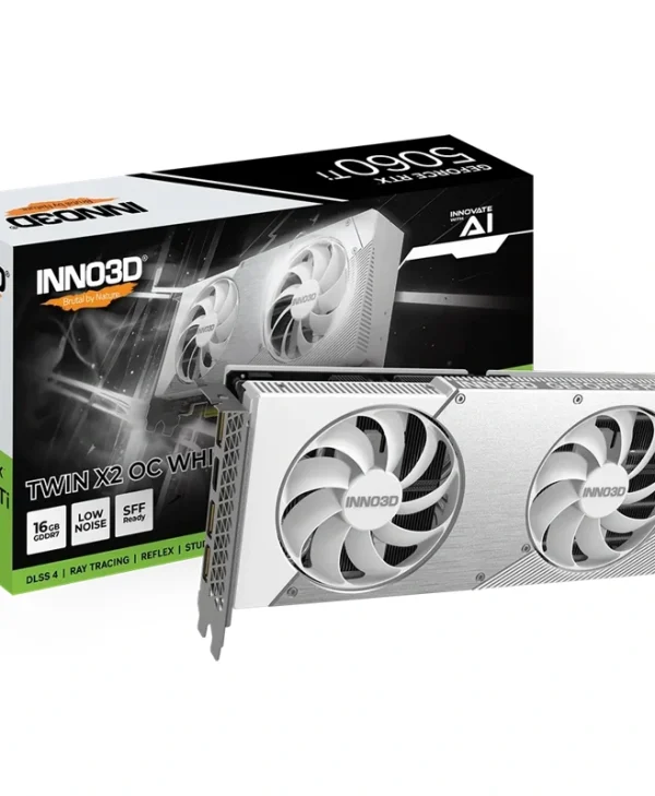 Inno3D GeForce RTX 5060 Ti Twin X2 OC 16GB GDDR7 White N506T2-16D7X-191073W