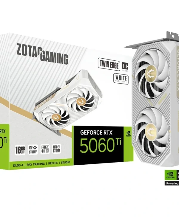 Zotac GeForce RTX 5060 Ti Twin Edge OC 16GB GDDR7 White ZT-B50620Q-10M