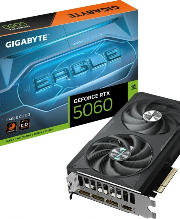 Gigabyte GeForce RTX 5060 Eagle OC 8GB GDDR7 Black GV-N5060EAGLE OC-8GD