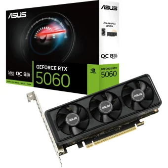 Asus GeForce RTX 5060 Low Profile BRK OC 8GB GDDR7 Black RTX5060-O8G-LP-BRK
