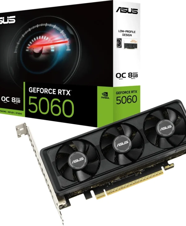 Asus GeForce RTX 5060 Low Profile BRK OC 8GB GDDR7 Black RTX5060-O8G-LP-BRK