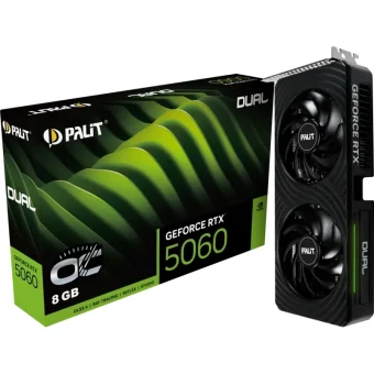 Palit GeForce RTX 5060 Dual OC 8GB GDDR7 Black NE75060S19P1-GB2063D