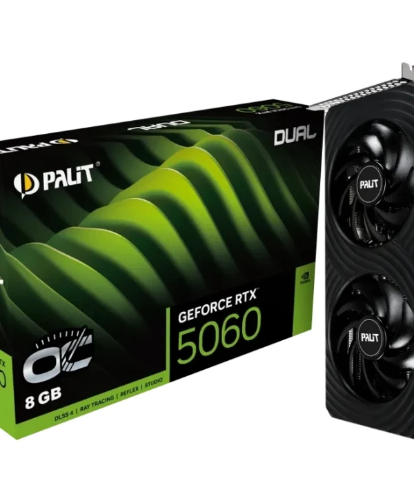 Palit GeForce RTX 5060 Dual OC 8GB GDDR7 Black NE75060S19P1-GB2063D
