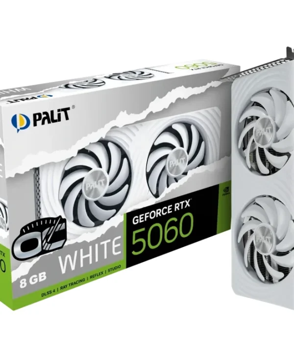 Palit GeForce RTX 5060 Dual OC 8GB GDDR7 White NE75060U19P1-GB2063M