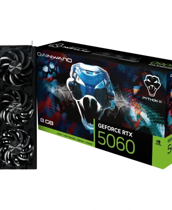 Gainward GeForce RTX 5060 Python III 8GB GDDR7 Black NE75060019P1-GB2063T