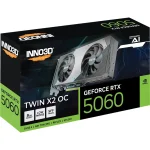 Inno3D GeForce RTX 5060 Twin X2 OC 8GB GDDR7 Black N50602-08D7X-195070N - Image 3