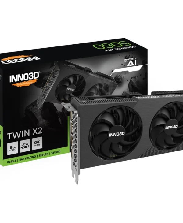 Inno3D GeForce RTX 5060 Twin X2 8GB GDDR7 Black N50602-08D7-195071N