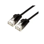 Roline UTP RJ45 Cat.6a LSOH Snagless AWG32 Slim 0.5m Black 21.15.3952-100