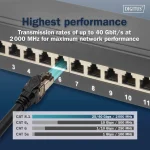 Digitus S/FTP RJ45 Patch Cable Cat8.1 LSZH 5m Black DK-1843-050 - Image 4