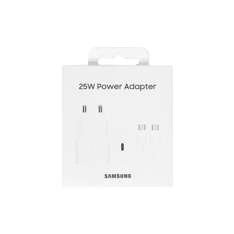 Samsung 25W USB‑C Φορτιστής EP‑T2510 με Καλώδιο — Λευκό
