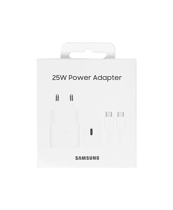 Samsung 25W USB‑C Φορτιστής EP‑T2510 με Καλώδιο — Λευκό