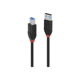 Lindy USB Slim Cable 3.2 Gen 1 USB-A to USB-B 10m Black 43227