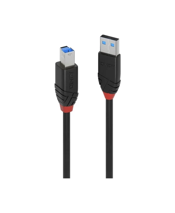 Lindy USB Slim Cable 3.2 Gen 1 USB-A to USB-B 10m Black 43227