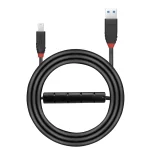 Lindy USB Slim Cable 3.2 Gen 1 USB-A to USB-B 10m Black 43227 - Image 3