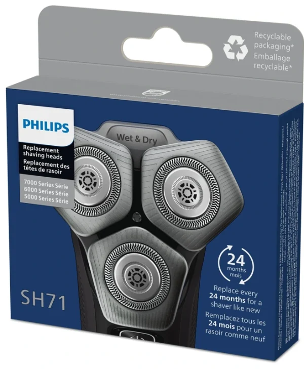 Philips Ανταλλακτικές Κεφαλές Ξυριστικής Μηχανής για Series 5000/7000 SH71/50