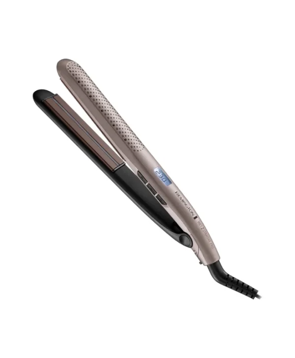 Remington S7970 Wet2Straight PRO Ισιωτική Πρέσα Μαλλιών με Κεραμικές Πλάκες Καλώδιο 3m Ροζ Χρυσό S7970
