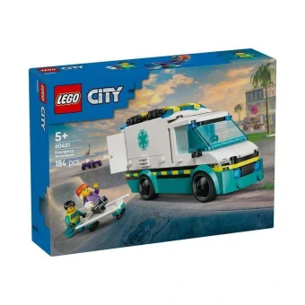 LEGO City Emergency Ambulance για 5+ Ετών 184τμχ 60451