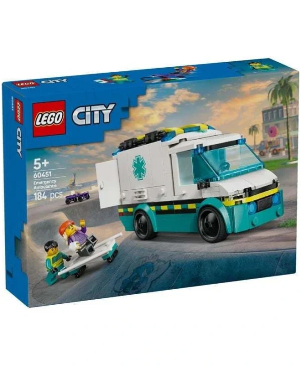 LEGO City Emergency Ambulance για 5+ Ετών 184τμχ 60451