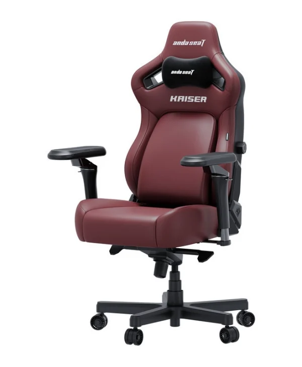 Anda Seat Kaiser-4 V2 XL Καρέκλα Gaming Δερματίνης με Ρυθμιζόμενα Μπράτσα Maroon AD12YDDC-XLL-20-A-PV/C-03