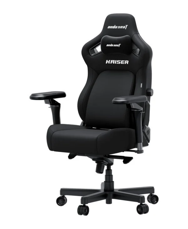 Anda Seat Kaiser-4 V2 XL Υφασμάτινη Καρέκλα Gaming με Ρυθμιζόμενα Μπράτσα Μαύρη AD12YDDC-XLL-20-B-CF-03