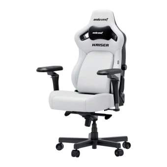 Anda Seat Kaiser-4 V2 XL Καρέκλα Gaming Δερματίνης με Ρυθμιζόμενα Μπράτσα Λευκή AD12YDDC-XLL-20-W-PV/C-03