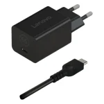Lenovo USB-C Φορτιστής Laptop 65W 5V 1.5A με Αποσπώμενο Καλώδιο Τροφοδοσίας 40AWGN65EU