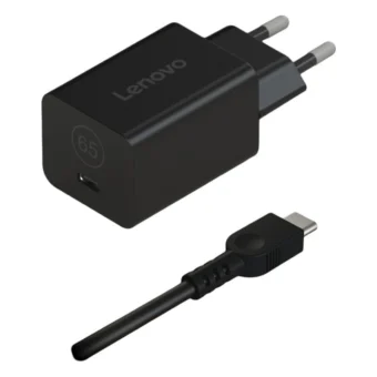 Lenovo USB-C Φορτιστής Laptop 65W 5V 1.5A με Αποσπώμενο Καλώδιο Τροφοδοσίας 40AWGN65EU