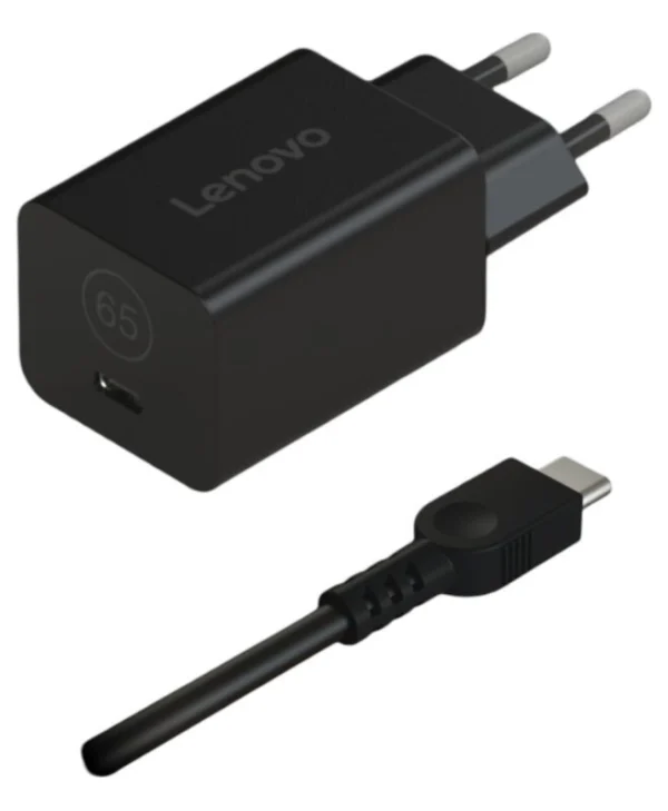 Lenovo USB-C Φορτιστής Laptop 65W 5V 1.5A με Αποσπώμενο Καλώδιο Τροφοδοσίας 40AWGN65EU