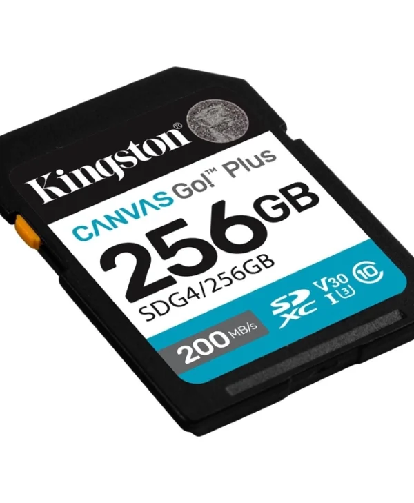 Kingston Canvas Go! SDXC 256GB Class 10 U3 V30 UHS-I SDG4/256GB