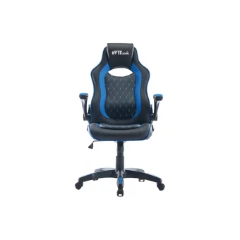 Byte Zone Sniper Καρέκλα Gaming Δερματίνης με Ρυθμιζόμενα Μπράτσα Μαύρο / Μπλε GC2577B