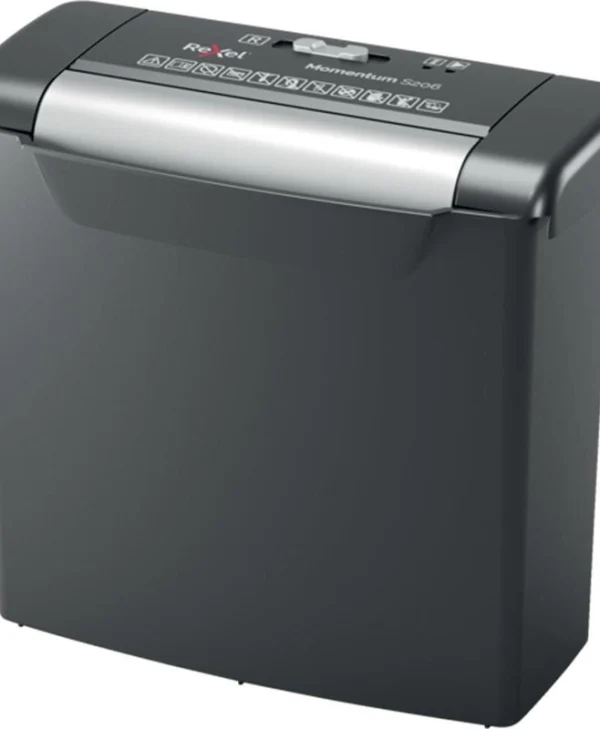 Rexel Καταστροφέας Εγγράφων Momentum S206 Strip Cut 6 Φύλλων με Κάδο 9lt 2104568EU