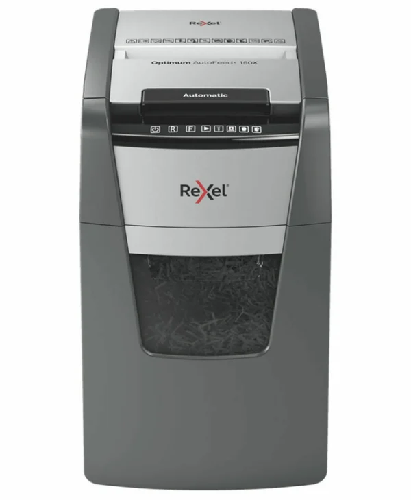 Rexel Καταστροφέας Εγγράφων AutoFeed+ 150X Cross Cut 150 Φύλλων με Κάδο 44lt 2020150XEU