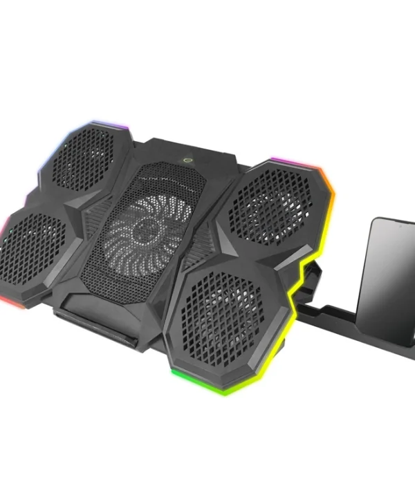 Esperanza Breva Cooling Pad για Laptop έως 17" με 5 Ανεμιστήρες και Φωτισμό EGC107