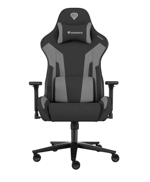 Genesis Nitro 720 Καρέκλα Gaming Δερματίνης με Ρυθμιζόμενα Μπράτσα Μαύρο / Γκρι NFG-2096
