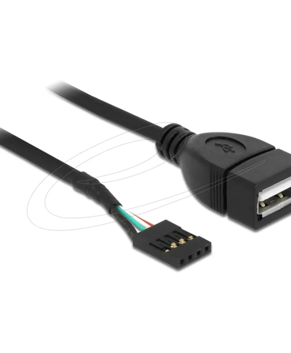 Delock Cable USB Pine Header Female - USB 2.0 Type-A Female 20cm 83291