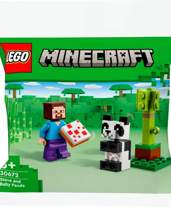 LEGO Minecraft Steve & Baby Panda για 6+ Ετών 30672