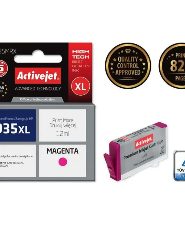 Active Jet Συμβατό Μελάνι Εκτυπωτή InkJet HP 935XL C2P25AE 12ml Ματζέντα 1τμχ AH-935MRX