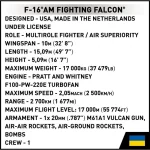 Cobi Τουβλάκια F-16c Fighting Falcon 500τμχ COBI-5893 - Image 4
