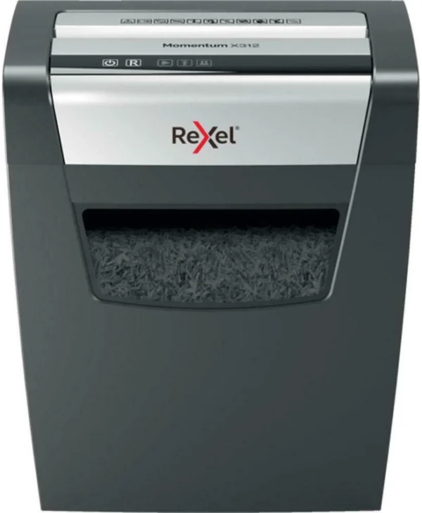 Rexel Καταστροφέας Εγγράφων Momentum X312 Cross Cut 12 Φύλλων με Κάδο 23lt 2104572EU
