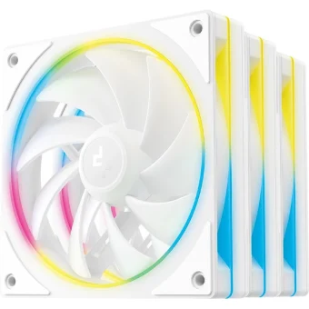 Deepcool FL12 SE WH 3IN1 Case Fan 120mm με ARGB Φωτισμό και Σύνδεση 4-Pin PWM 3τμχ Λευκό R-FL12SE-WHAPN3-G