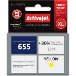 Active Jet Συμβατό Μελάνι Εκτυπωτή InkJet HP 655 CZ112AE 600 Σελίδων 12ml Κίτρινο 1τμχ AH-655YR